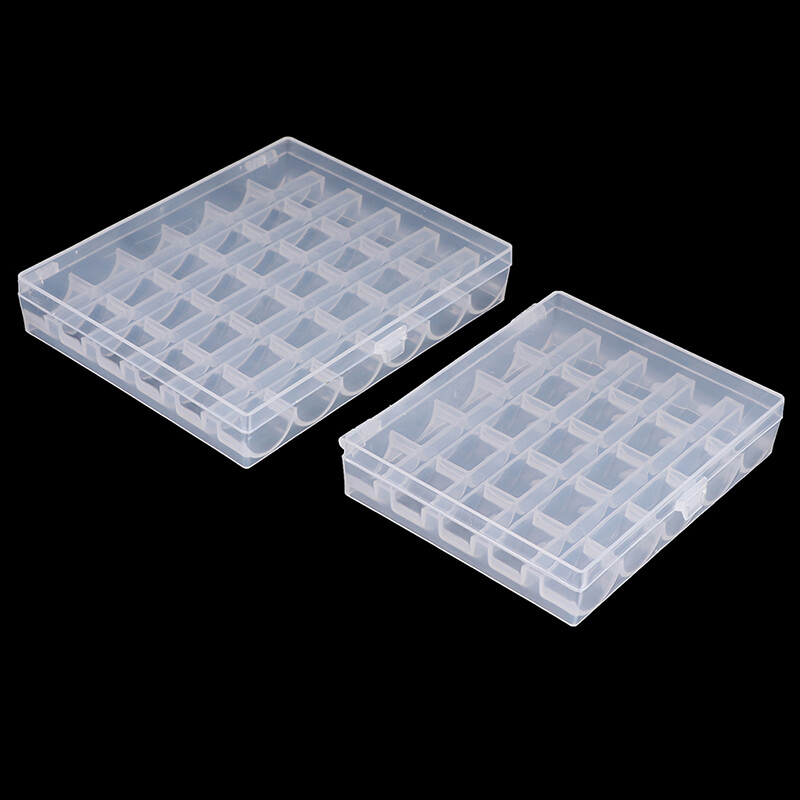 Lofow 25/36 Spools Bobbins Sewing Machine Empty Bobbin Case Organizer Storage Box