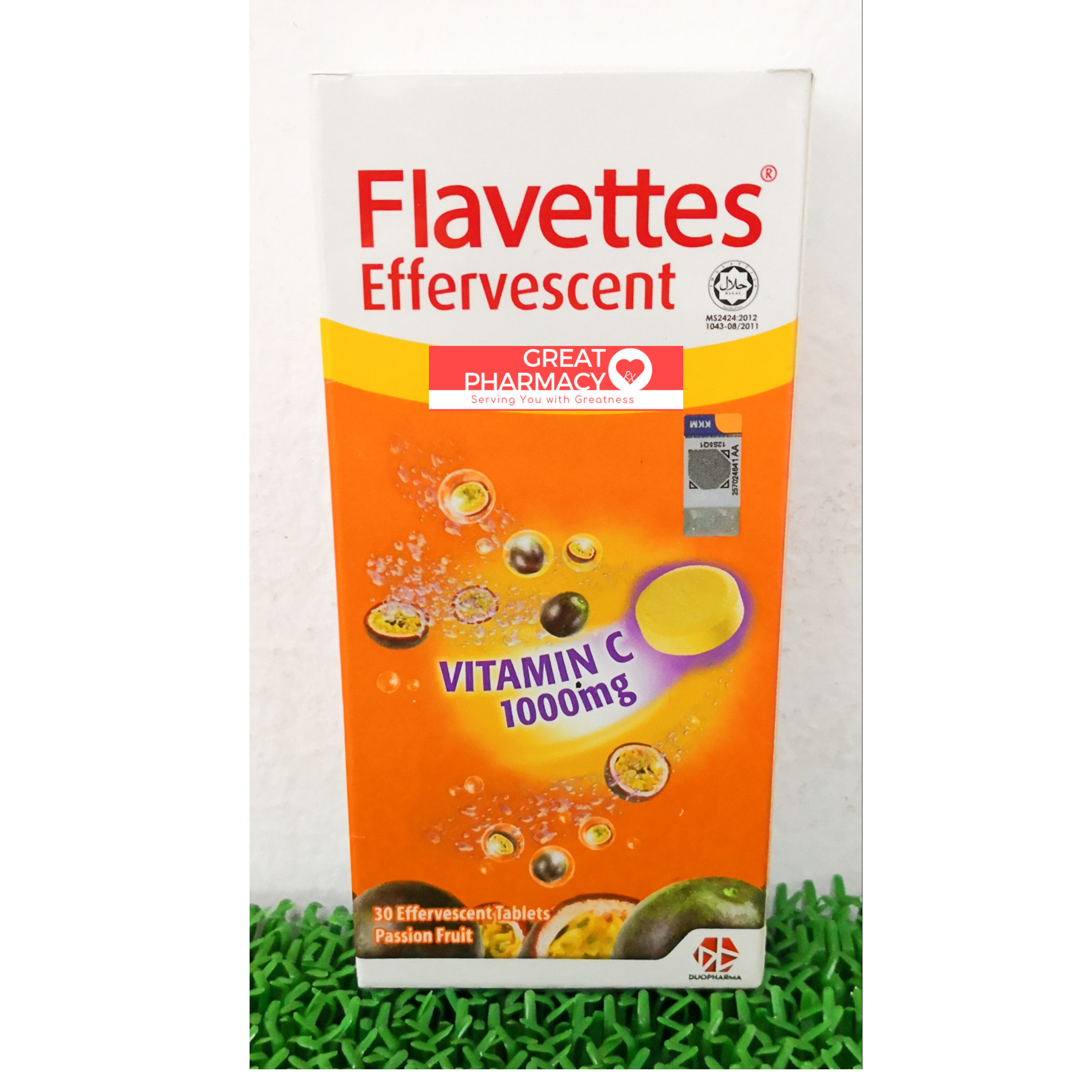 Flavettes Effervescent Vitamin C 1000mg 30s Passion Fruit Flavour Exp 04 22 Lazada