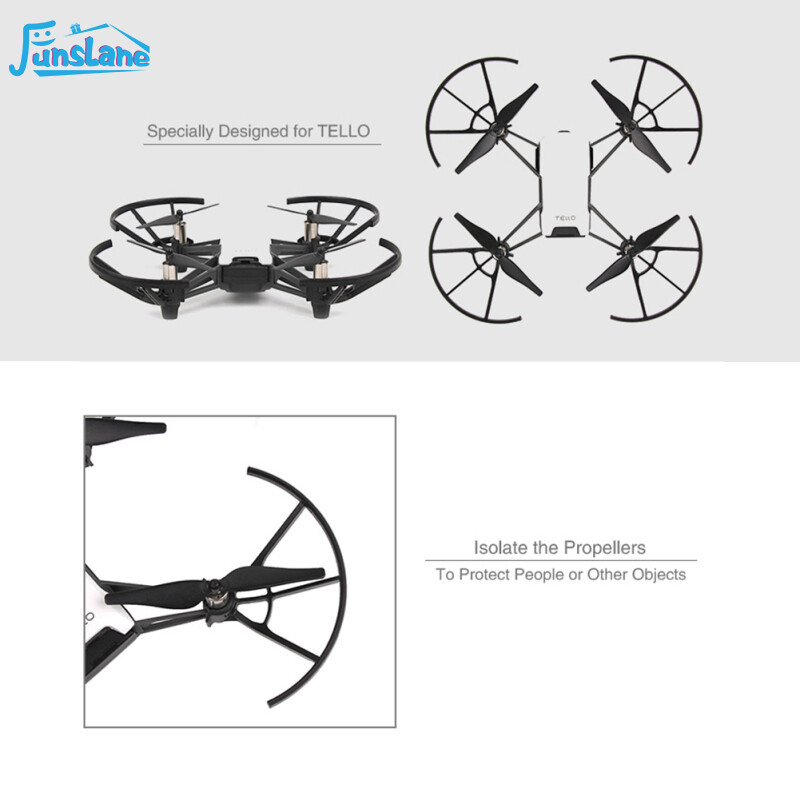 FunsLane 4pcs/set DJI TELLO Propeller Guards Protectors Shielding Rings for DJI TELLO DRONES