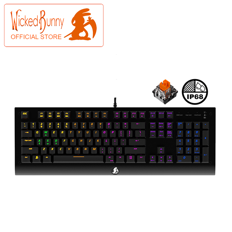 Wicked Bunny AGILITY RGB Optical Mechanical Switches Gaming Keyboard Malaysia