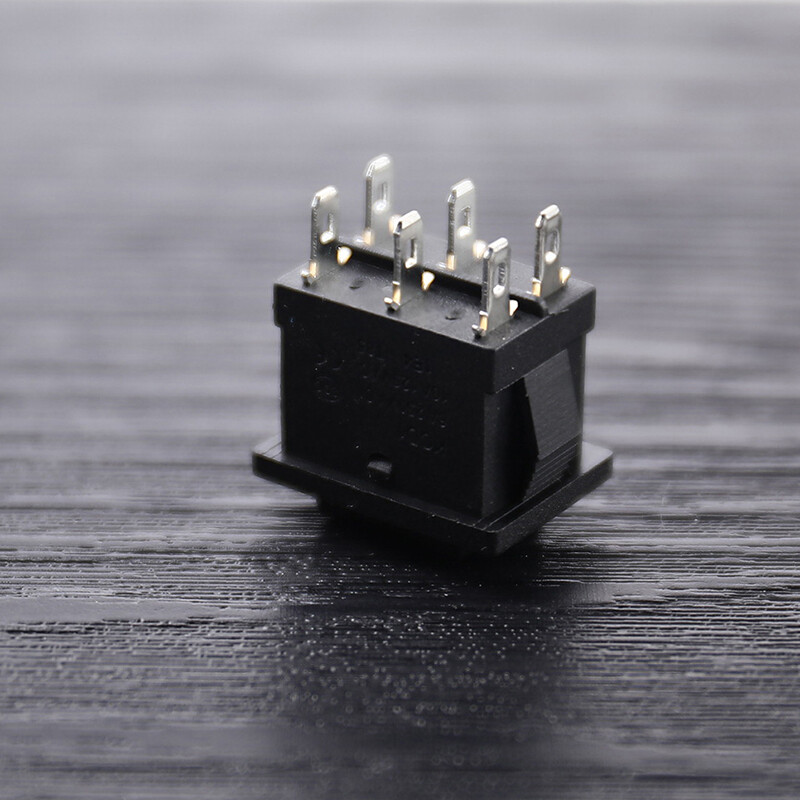 Valitoo KCD2 Mini Black 6PIN On/Off/On Rocker Switch Boat Rocker Switch Third Gear