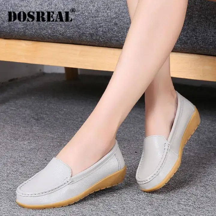 womens black leather flat shoes