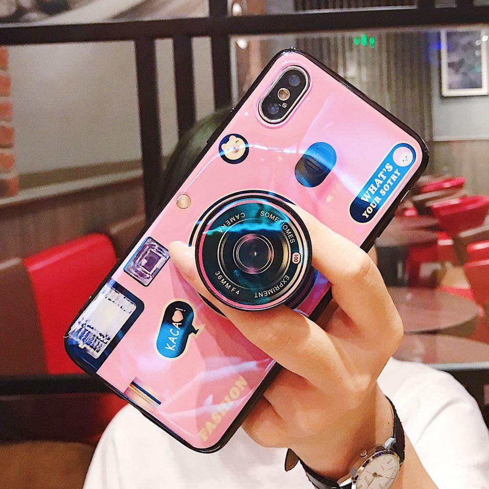 Kickstand Casing Ponsel untuk Samsung Galaxy J2 J4 J5 J6 J7 Prime J4plus J6 PLUS Penuh Kulit Penutup Pelindung Silikon Samsung J2 J3 J5 j7 Pro J2 2018 J6 J8 2018 J330 J530 J730 dengan Lucu Dudukan Kamera Pemegang