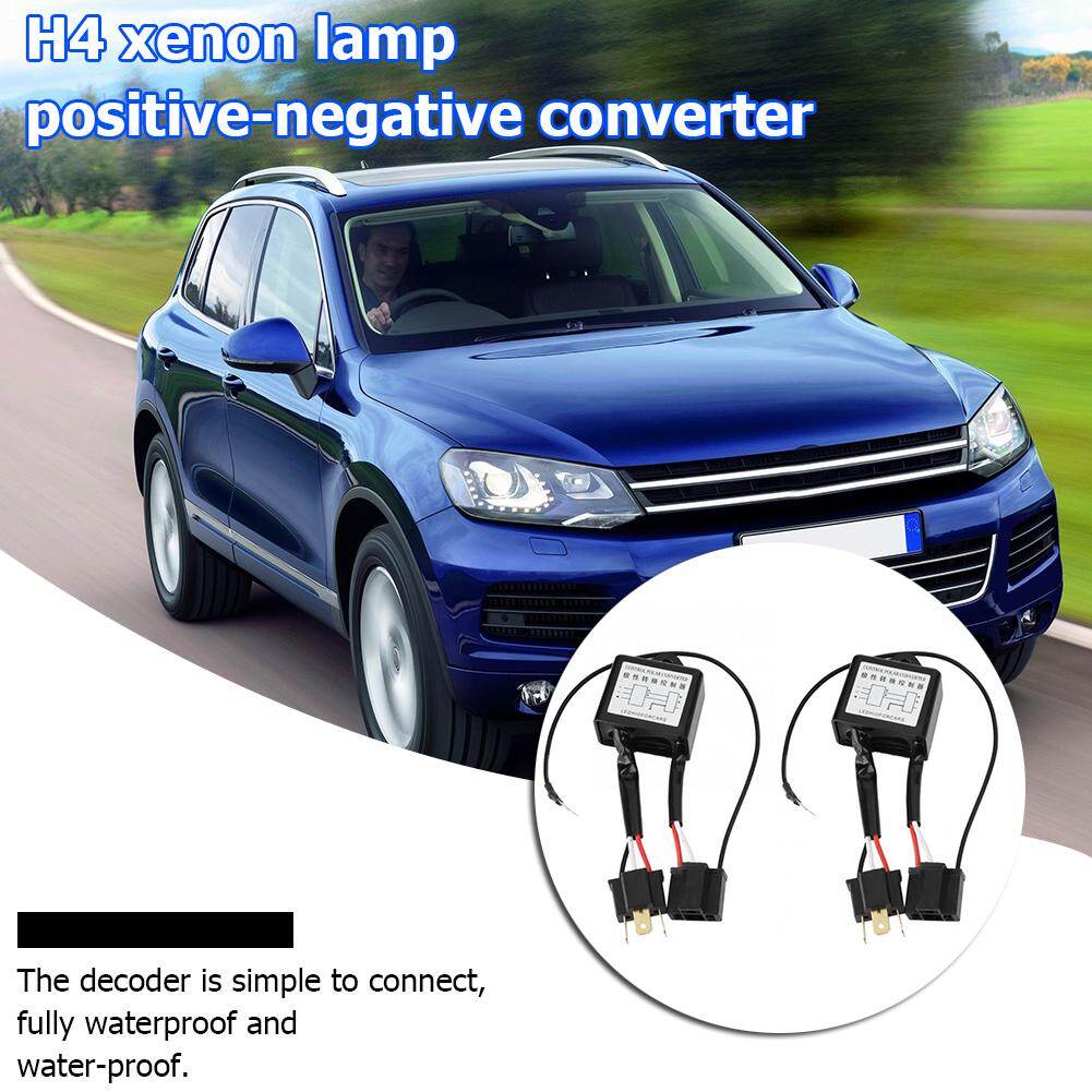 Bộ Chuyển Đổi Phân Cực LED 2x, Bộ Chuyển Đổi Khai Thác Công Tắc Âm Cho Đèn Xenon H4
