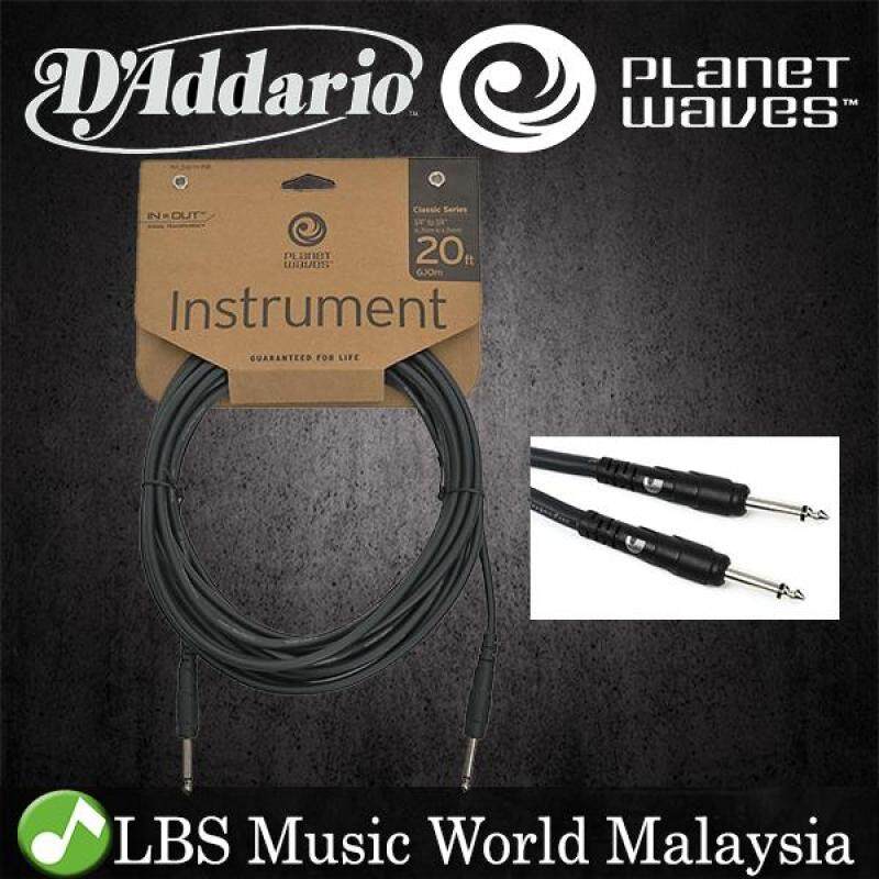 Daddario PW-CGT20 Planet Wave Instrument Cable Guitar Keyboard Daddario (6 Meter PW CGT20) Malaysia
