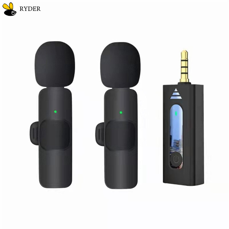 Wireless 3.5mm、type-C Lavalier Microphone Omnidirectional Condenser Mic For Camera Speaker Smartphone Recording Microphone K35