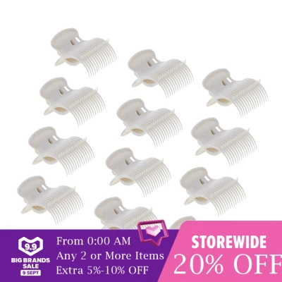 CUTICATE 12pcs Hot Roller Clips Hair Curler Claw Clips Replacement Roller Clips for Women Girls Hair Section Styling