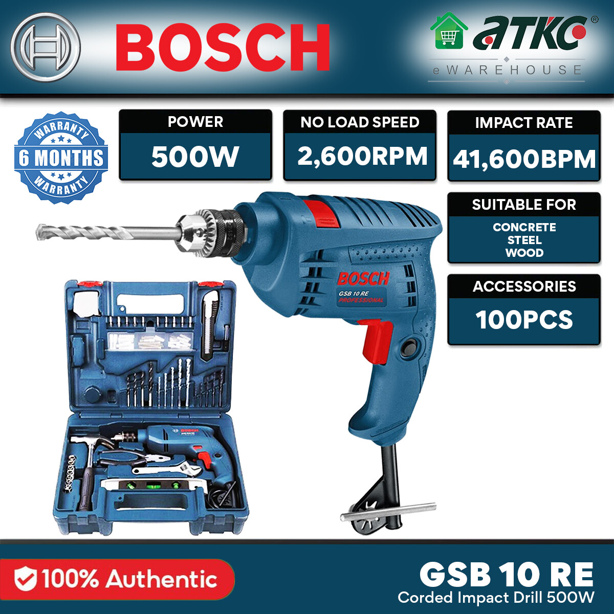 BOSCH GSB 10 RE Impact Drill 