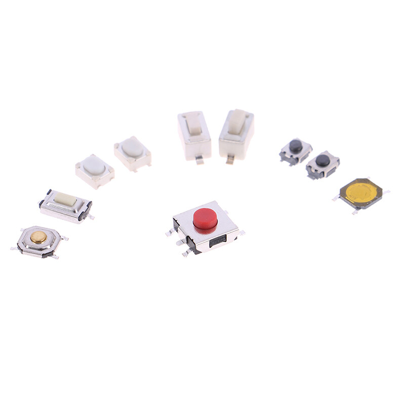 HITN  250Pcs 10 Types Tactile Push Button Switch Car Keys Button Touch Microswitch