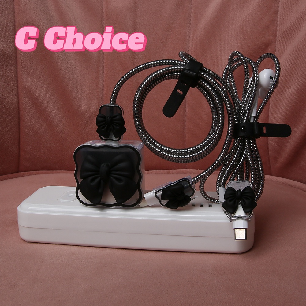 7in1 set charger protector with laser cable protector earphone protector cable winder compatible for iphone 18w 20w 14promax 14pro 14 ip12 11pro