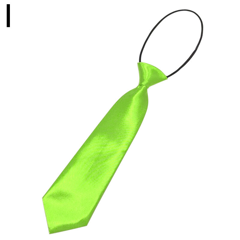 2sql 1PC Neck Tie Solid Color Boy Ties Kids Baby Wedding Necktie Elastic Children Pre-tied Neck Tie Casual Party