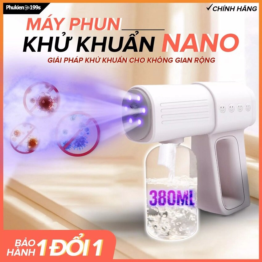 [SẢN PHẨM HOT] Súng Xịt Khử Khuẩn cầm tay Nano K6X, Tích Hợp 6 đèn UV diệt 99% vi khuẩn Máy Phun Khử Khuẩn Xịt Diệt Virus Chống Vi Khuẩn, được bán tại GIA DỤNG MINH PHÁT.