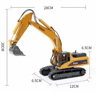 huina diecast excavator