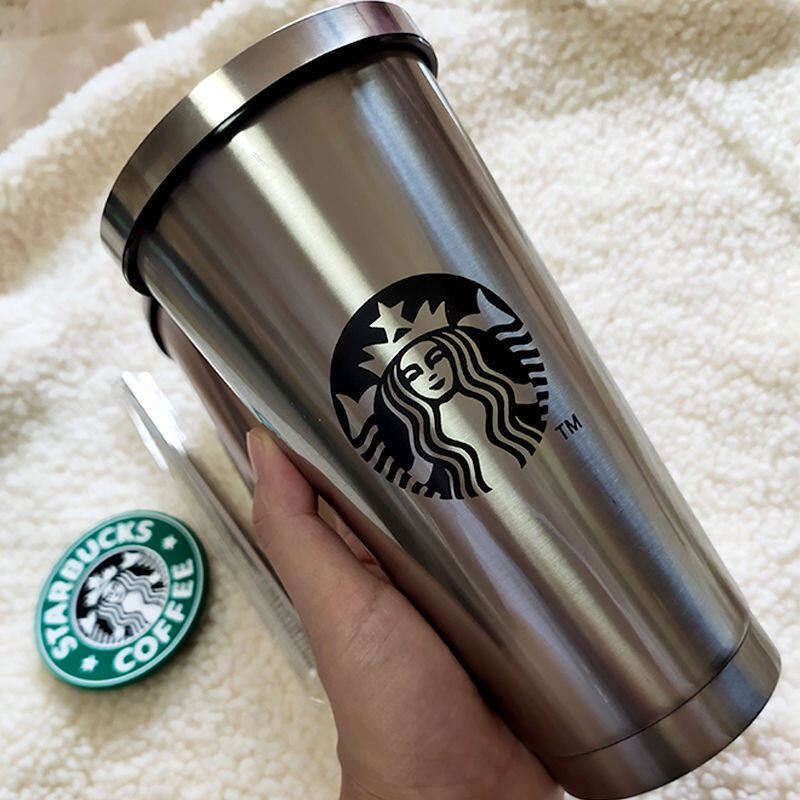 Straw Cup Starbuck Thermos Cup Boutique Selection Stainless Steel Car Business Accompanying Coffee Cup Couple Gift