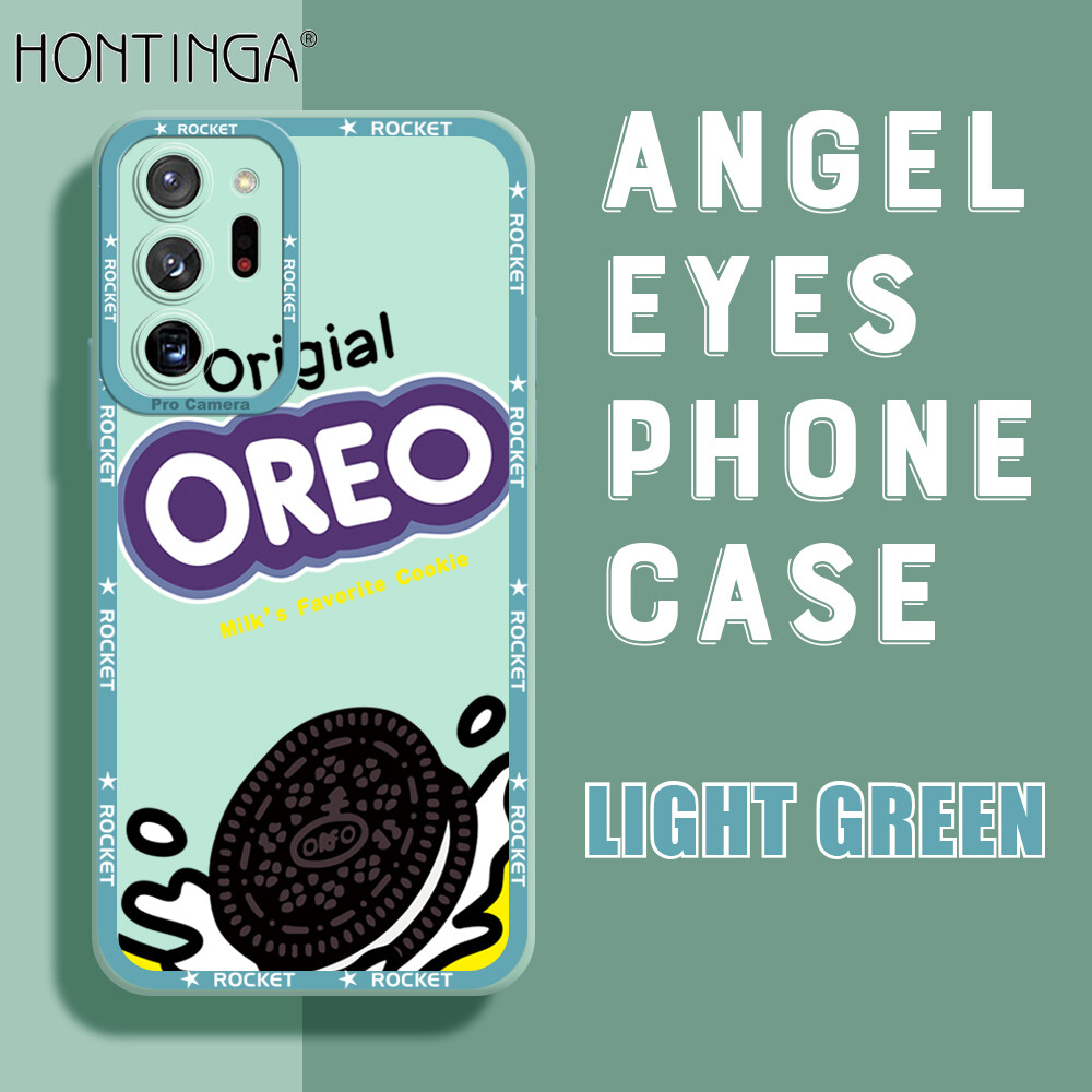 Hontinga Casing Case For Samsung Galaxy Note 20 Note20 Ultra Case Popular Cookies Square Soft Silicone Full Cover Camera Protection Shockproof Rubber Cases Back Cover Phone Casing Softcase For Boys Girls