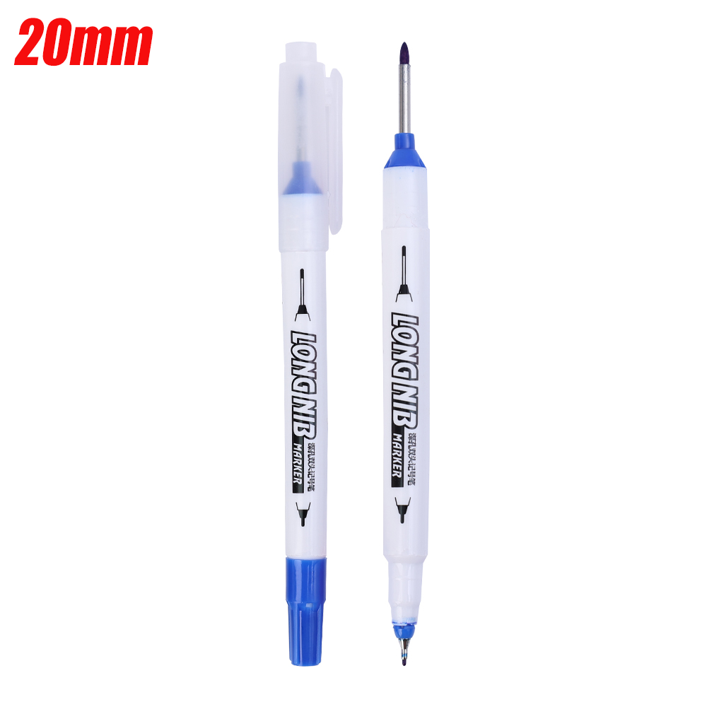 Polocat 20/30/33mm Red/Black/Blue/White Ink Long Head Markers Bathroom Woodworking Decoration Multi-purpose Deep Hole Marker Pens