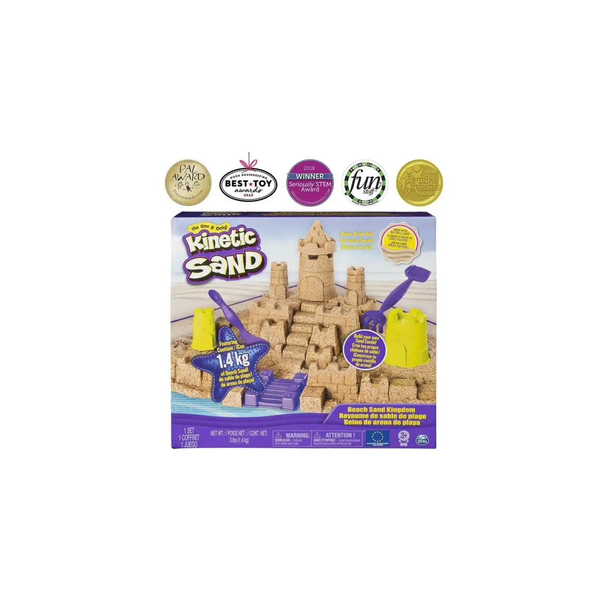 kinetic sand beach sand kingdom playset