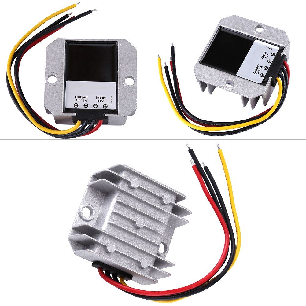 DC Stabilized Power Converter DC-DC 12V To 24V 3A 72W Waterproof Voltage Step Up