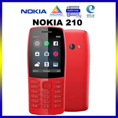 [Original] Nokia 210 Dual Sim 2G network16 MB RAM Storage (Nokia Malaysia Warranty)