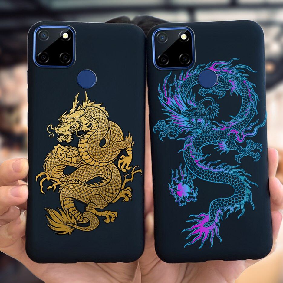 Realme C12 Case Soft Silicone Cool Fashion Phone Cover For Oppo RealmeC12 C 12 RMX2189 Casing 6.5''