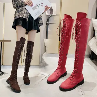 colorful over the knee boots
