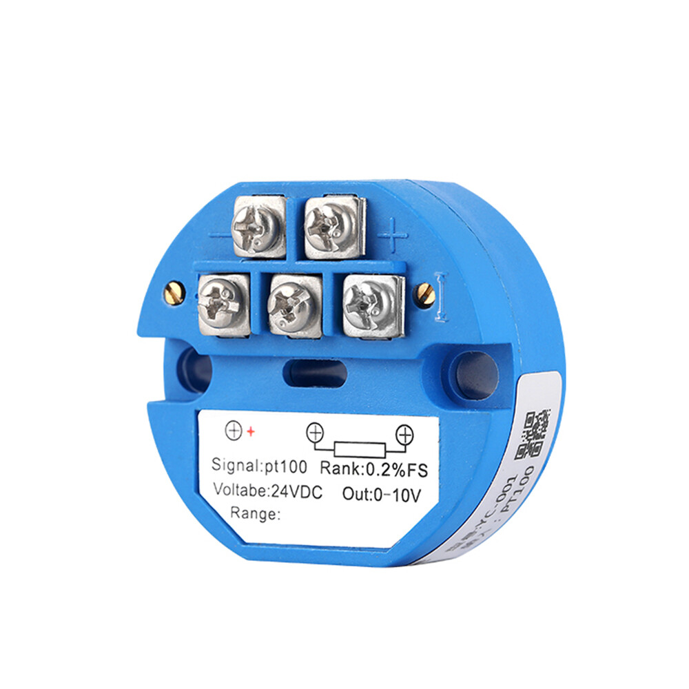 PT100 Temperature Sensor Temperature Transmitter Isolated Detector Module -40~ 120 Degree -4-20MA 24V