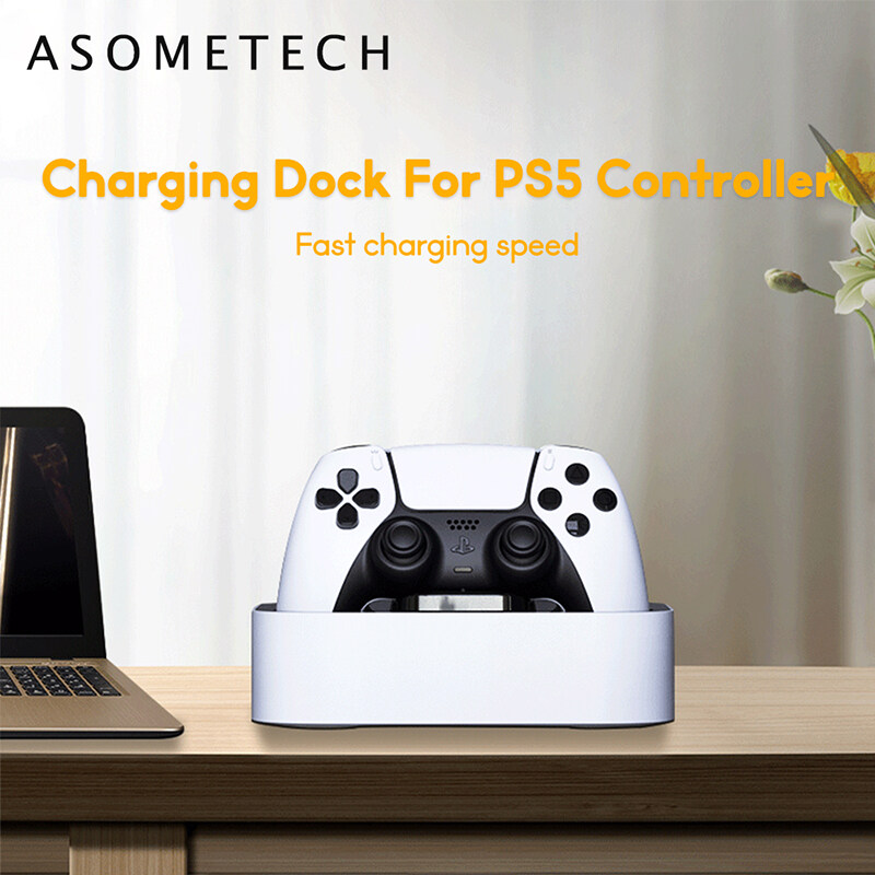 Đế Sạc Tay Cầm PS5, Không Dây Kép Tay Chơi Game Điều Khiển