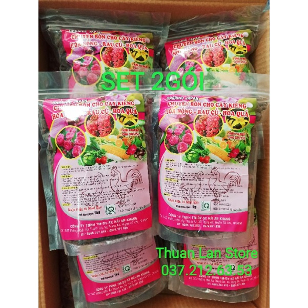 Set 2gói phân gà nhập khẩu nhật bản gói 1kg