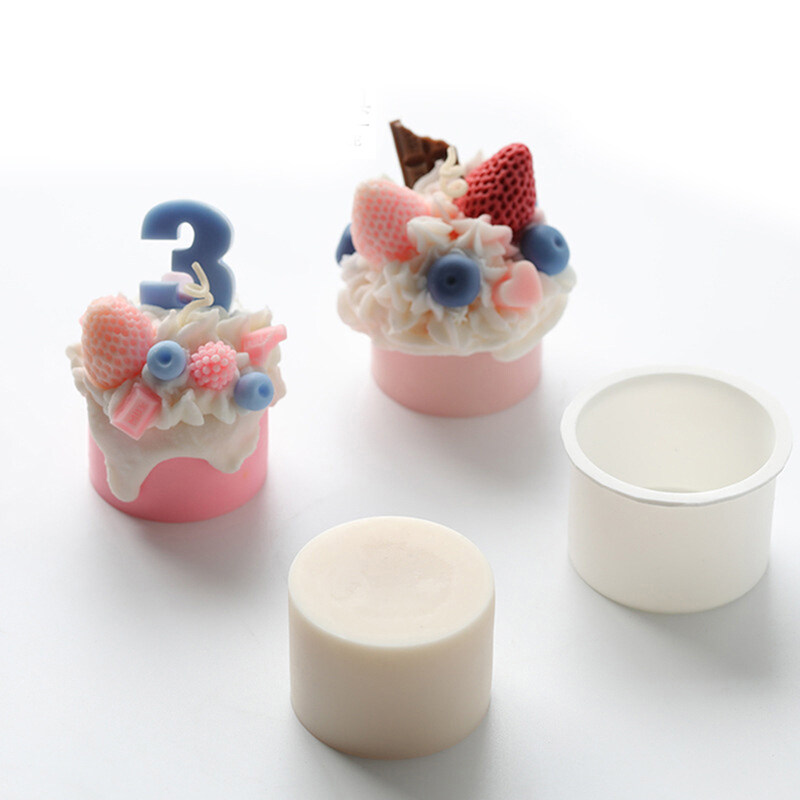 WORE Diy Cupcake Silicone Molds Handmade Craft Soy Wax Scented Candles