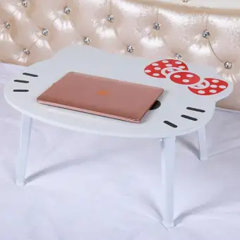 Line Brown Bear Hello Kitty Coffee Fordable Folding Computer Table