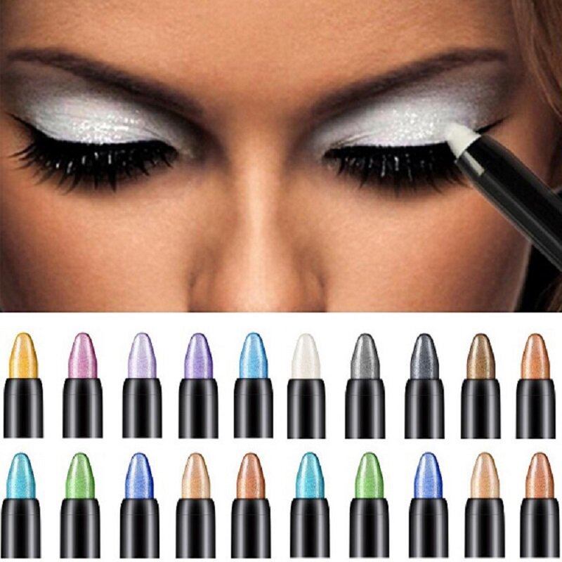 Pearlescent silkworm eyeshadow pen lasting waterproof and not blooming Shiny pearlescent gel pen 15 color eye shadow pen