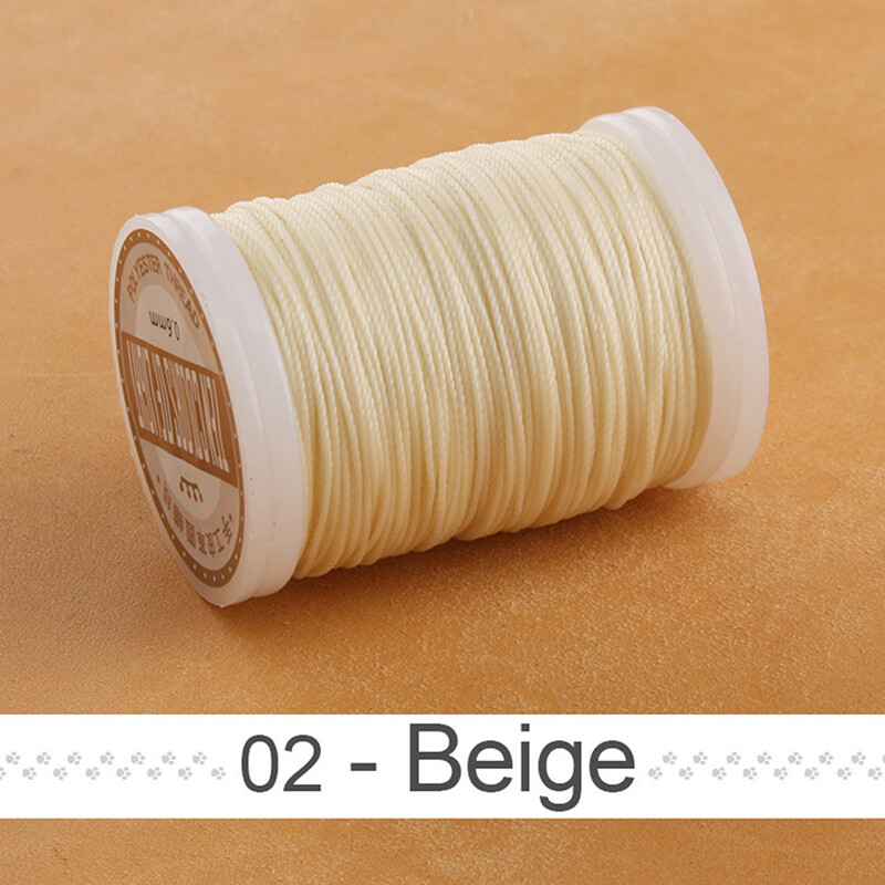 2021 Leather Craft Sewing Leather Round Wax Thread 0.6 mm Round Wax Thread