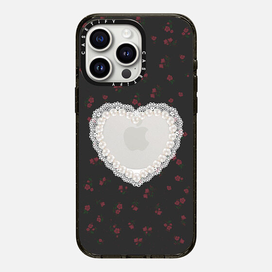 Original Casetify Pearly Heart Impact Case with Magsafe for iPhone