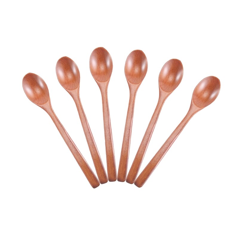 6 Pieces Silicone Mixing Spoons Set Nonstick Kitchen Cooking Spoons ...