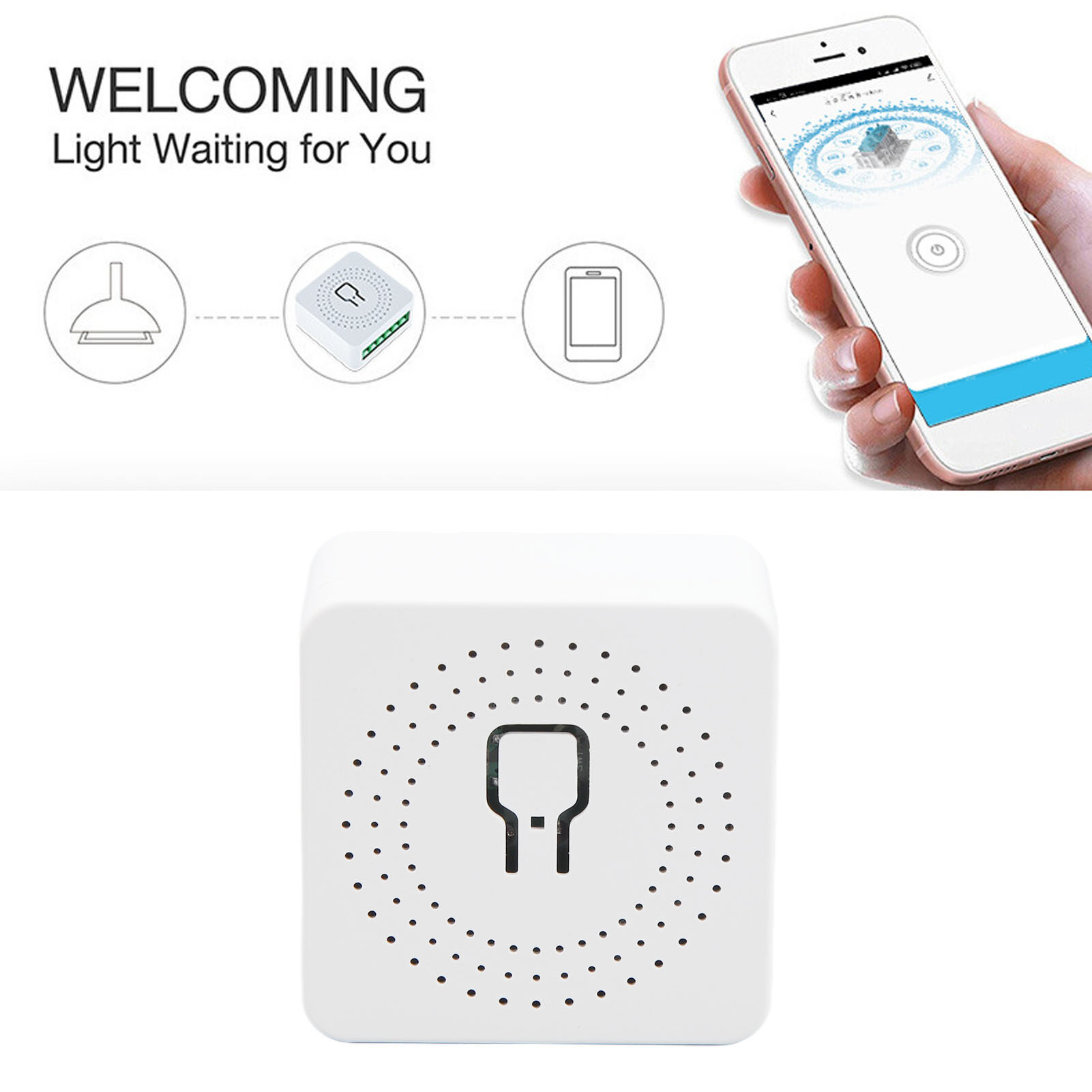 Smart WiFi Switch Module Sharable AC100‑240V Mini Smart WiFi Switch for Home