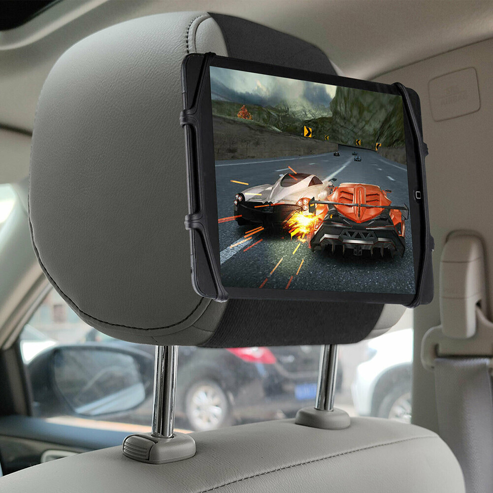 Adjustable Car Headrest Mount Holder Stretchable Silicone Cover Bracket Car Seat Back Universal Compatible For Ipad Tablets Phone