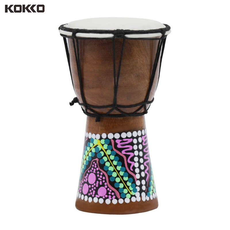 KOKKO Trống Châu Phi 4 inch Djembe Professional Nhạc cụ Gỗ Bongo