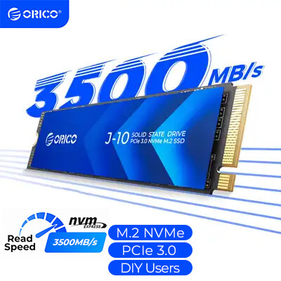 Orico m.2 ssd m2 nvme ssd pcie 3.0 ssd nvme gen3 x4 ssd m.2 m key 2280mm internal solid state drive 1tb 2tb 4tb cooling vest（j10）