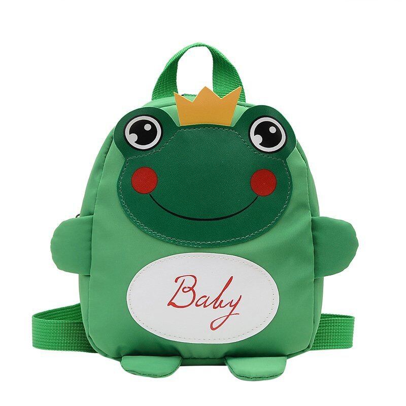 Cartoon Frog Kids Backpacks Lovely Animals Kindergarten School Bag Adjustable Children's Boy Girl for Student Schoolbag Birthday Gift