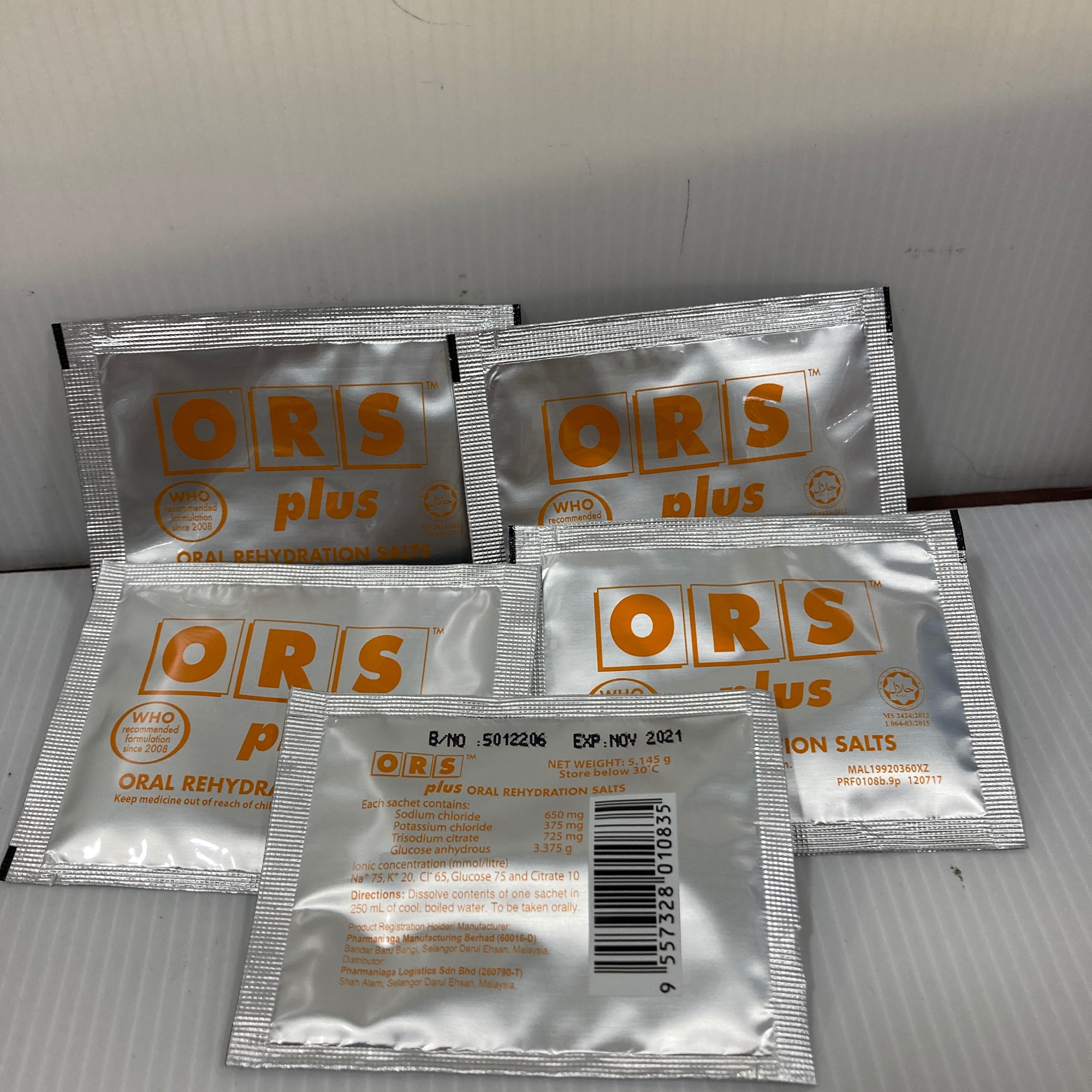 Ors Oral Rehydration Salts 5 Small Pack Lazada