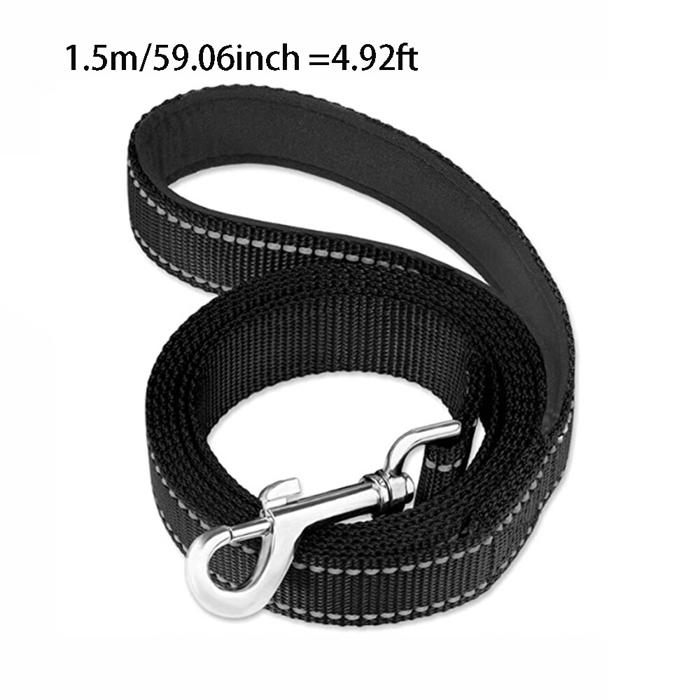 Yellow Nylon Dog Leash - 1.5M Soft Walking Lead For Small To Large Dogs