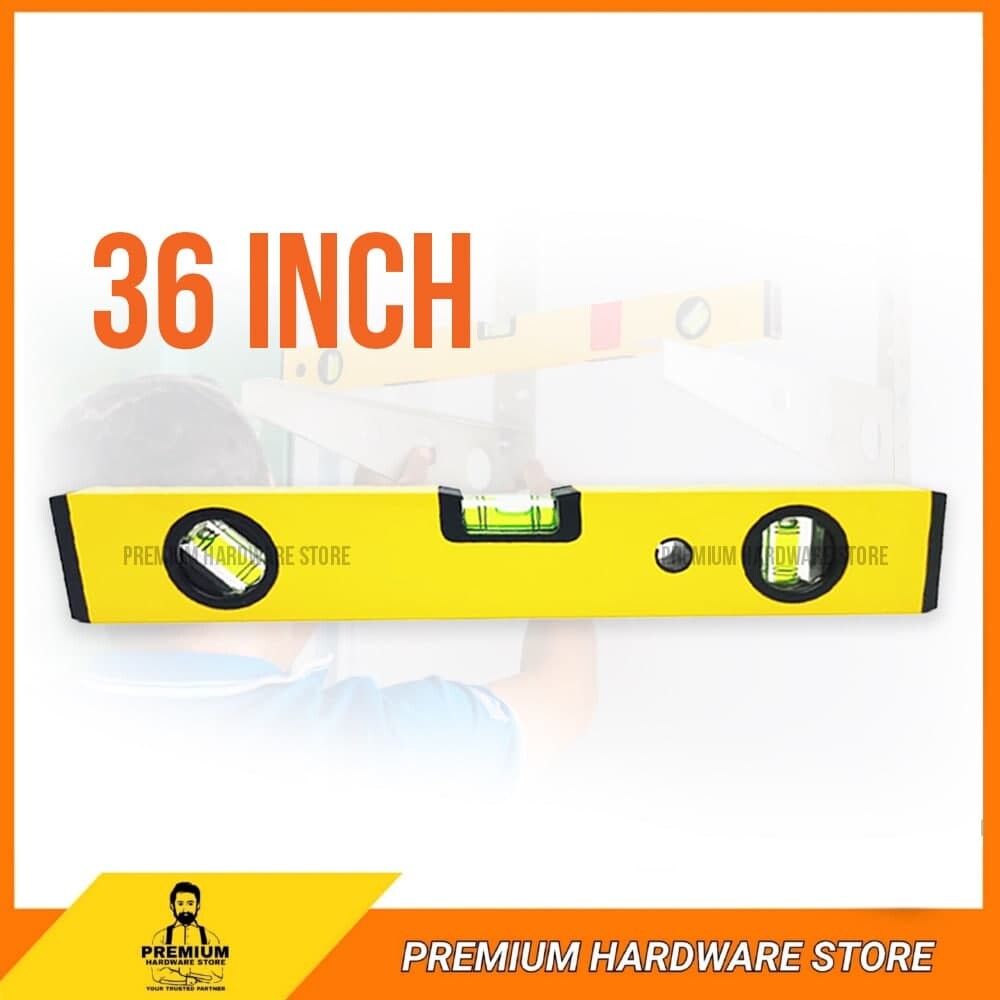 PREMIUM Water Level Ruler Heavy Duty Aluminum Spirit Level Measuring