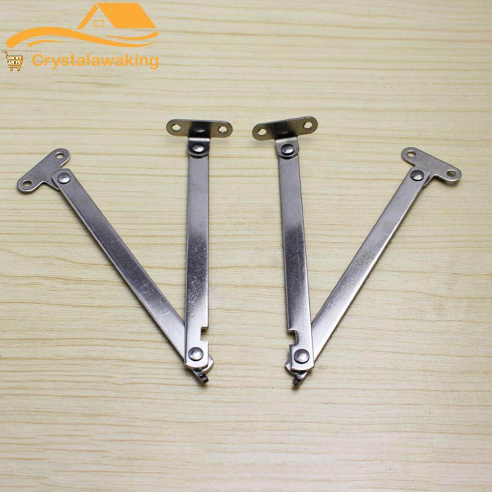 2Pcs Stay Piston Hinge Kitchen Cupboard Cabinet Soft Close Hinges Strut Folding Trolley Door Rod