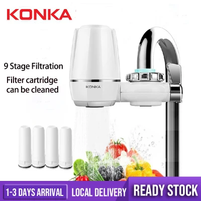 [Ready Stock] KONKA Tap Water Purifier Easy To Install Kitchen Faucet Washable Water Include Filters Kitchen Faucet Filter Replacement Refill Penapis Air 康佳净水器
