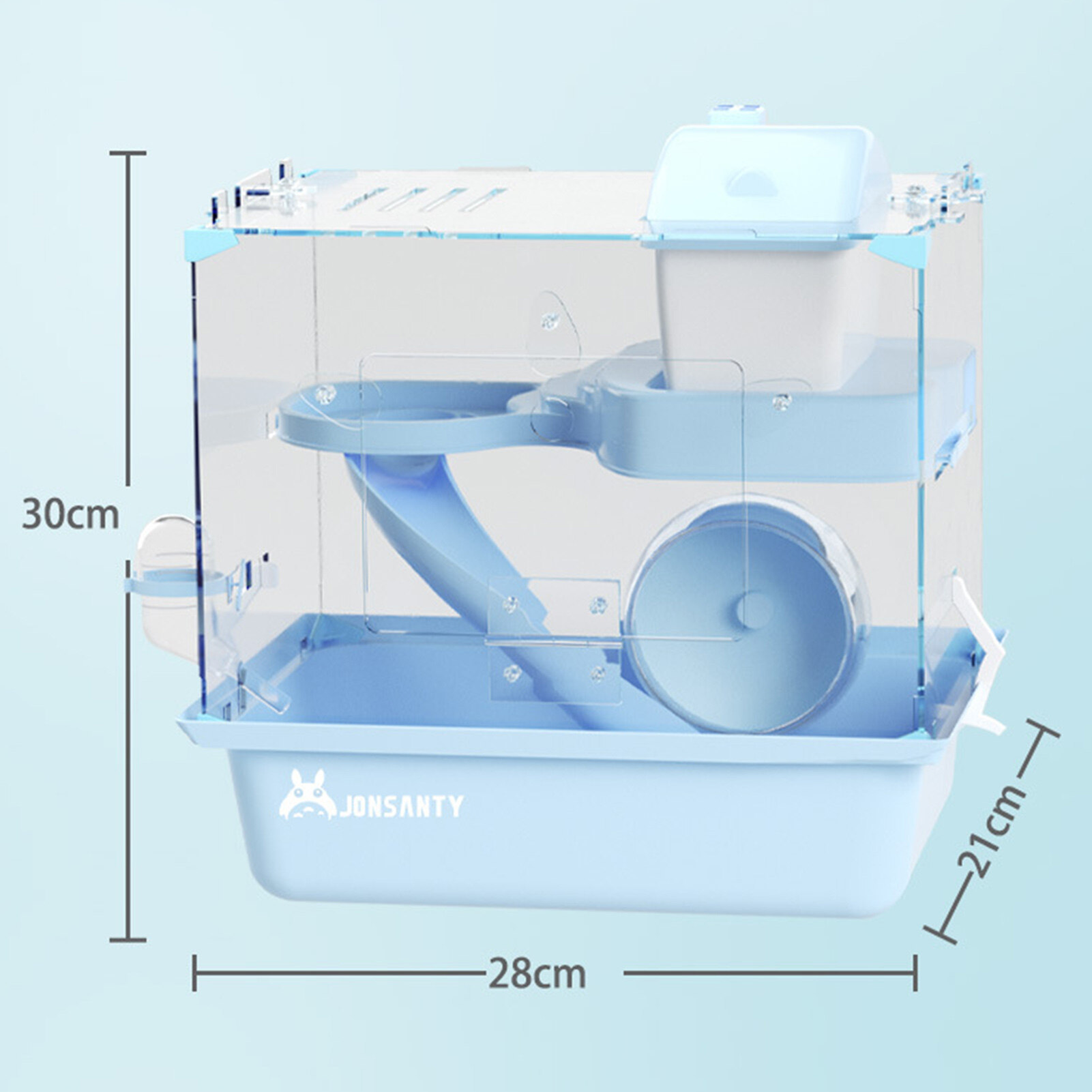 【Hàng Có Sẵn】lồng Chuột Hamster Tự Làm Lồng Giữ Ấm Toàn Cảnh Độ Trong Suốt Cao Bằng Nhựa Hình Vuông Nhỏ Cho Biệt Thự Lớn Cho Mùa Đông