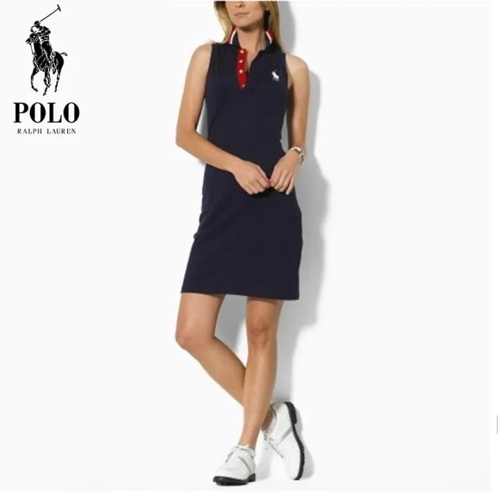 sleeveless polo dress women's