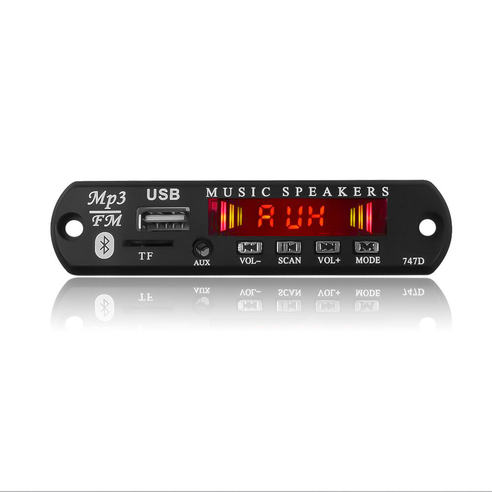 Bluetooth MP3 Decoder Board 5V 12V Wireless Decoding Module Player Car Kit USB U Disk ​​​​​​​TF FM Radio 3.5mm Aux Audio Receiver With Remote Control (LED,Color LCD Screen for Optional)