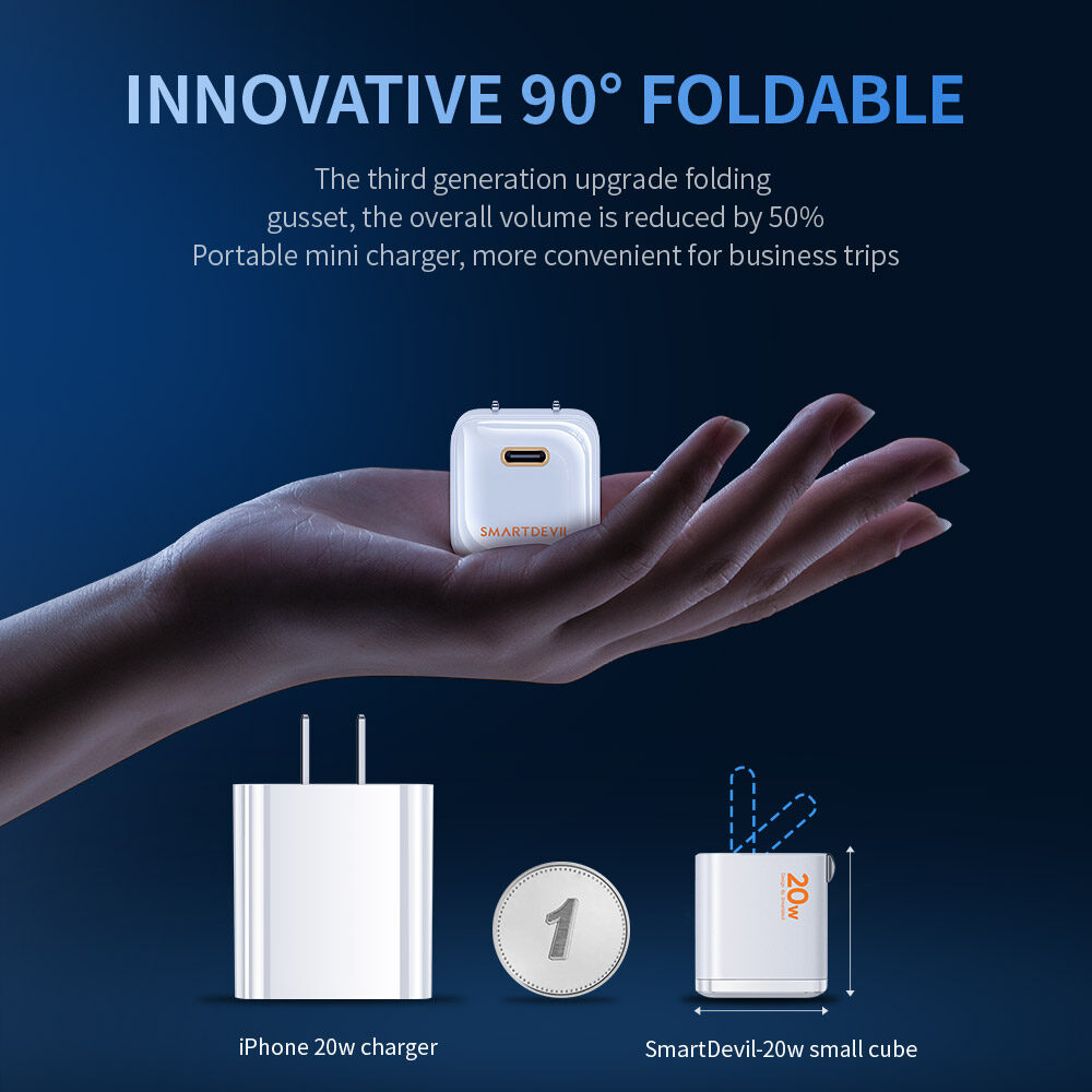 Smartdevil 35W PD sạc nhanh Type-C cáp cho iPhone 17 Pro Max 16 Pro Max iPhone 8-17 Series iPad Pro iPad Air Bộ Sạc gắn tường Cáp dữ liệu