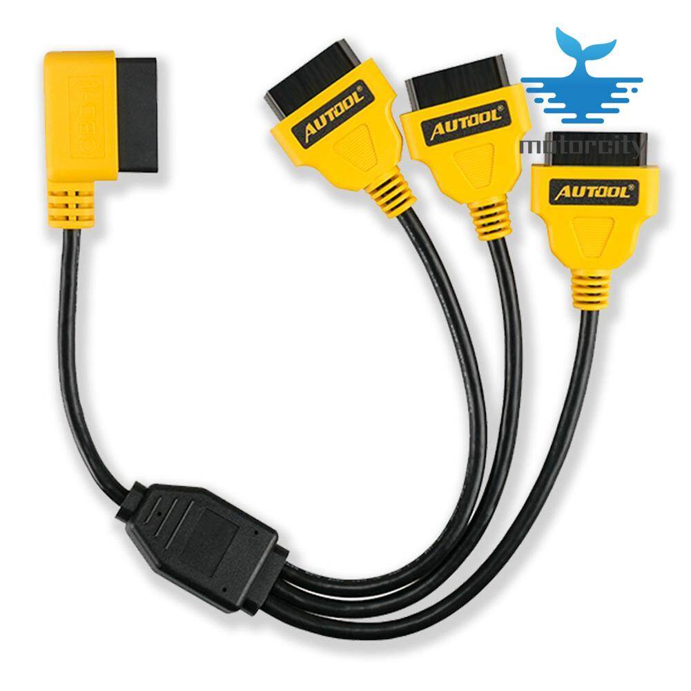 AUTOOL OBD2 Y Splitter Cable 50cm 1 to 3 Converter Adapter Extension Cord