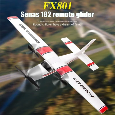 Hoopchina Cessna 182 Remote Control 3CH Fixed Wing Plane RC Toys Airplane Aircraft Fall Resistant Glider Assembled Children's Model Airplane Toy Gift for Children